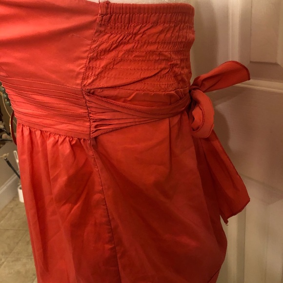 Forever 21 strapless top size small pink with sash - Picture 2 of 4